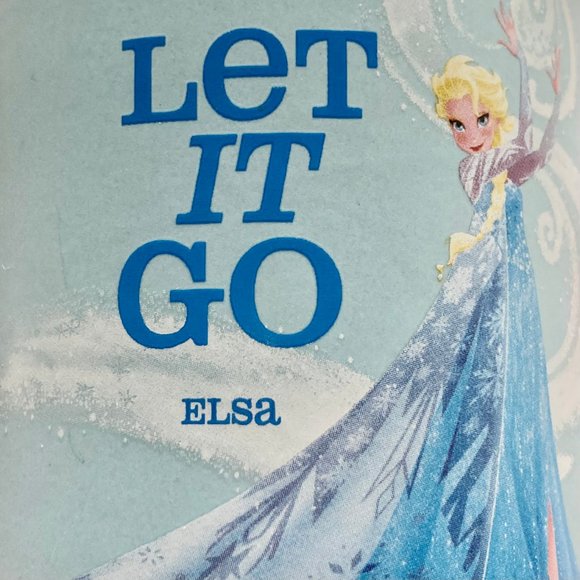Disney Elsa Frozen Coffee Tea Mug Cup Ceramic LET IT GO Light Blue Hallmark Big - Picture 9 of 14
